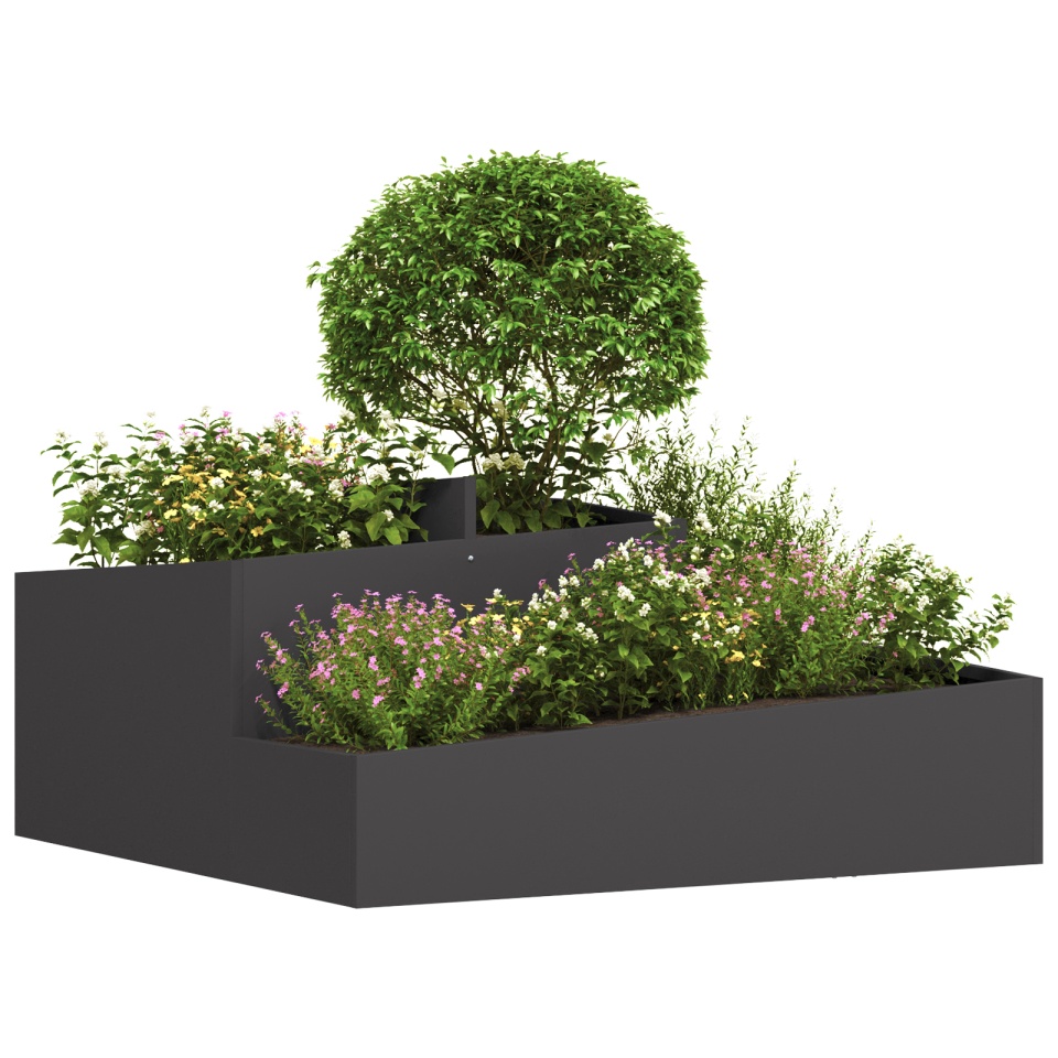 Ghivece & Ghivece Negru Metal Mare Inserții decorative Ghiveci - 2 | YEO