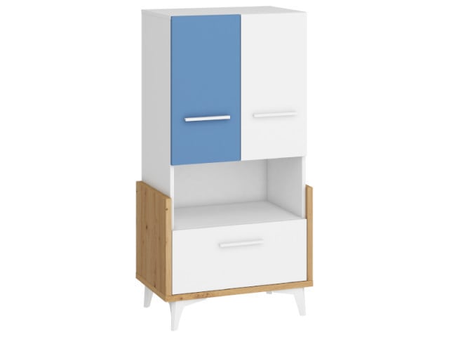 Hey Hey-15 Biblioteca 65N Oak Artisan/White/Blue