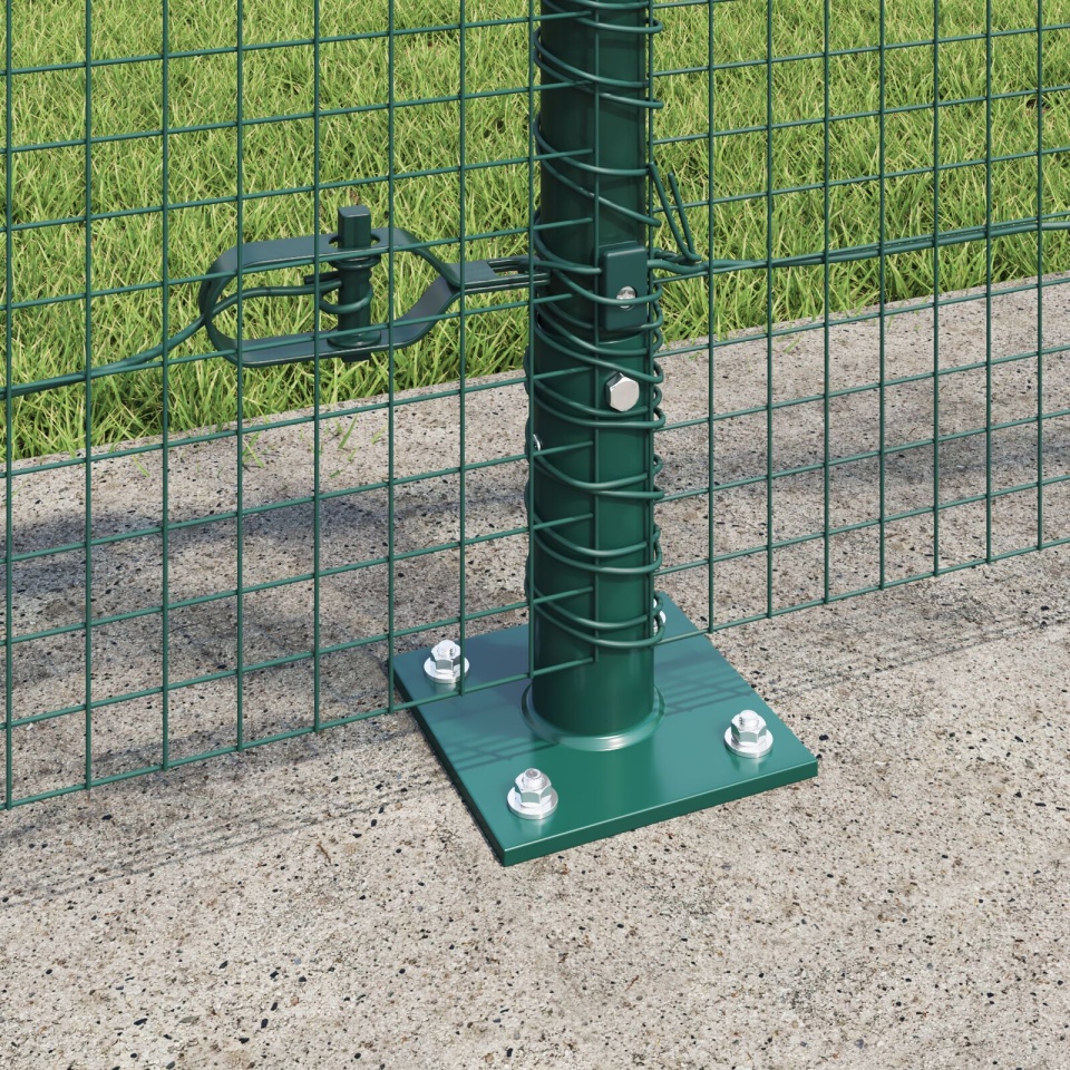 Împrejmuire din Sârmă Sudată cu 13 Țâruși Flanșați Verde 0.8x50 m Oțel - 3 | YEO
