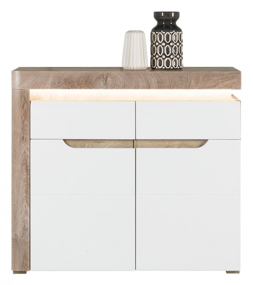 Irma Im-03 Oak/ White High Gloss Comoda