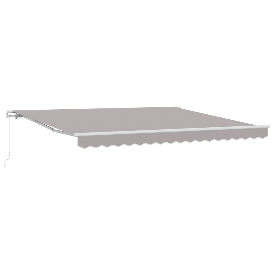 Marchiza manuală retractabilă gri deschis 400x300 cm, Material de înlocuire pentru marchiza pentru cadru de 4x3 m gri deschis - 1 | YEO