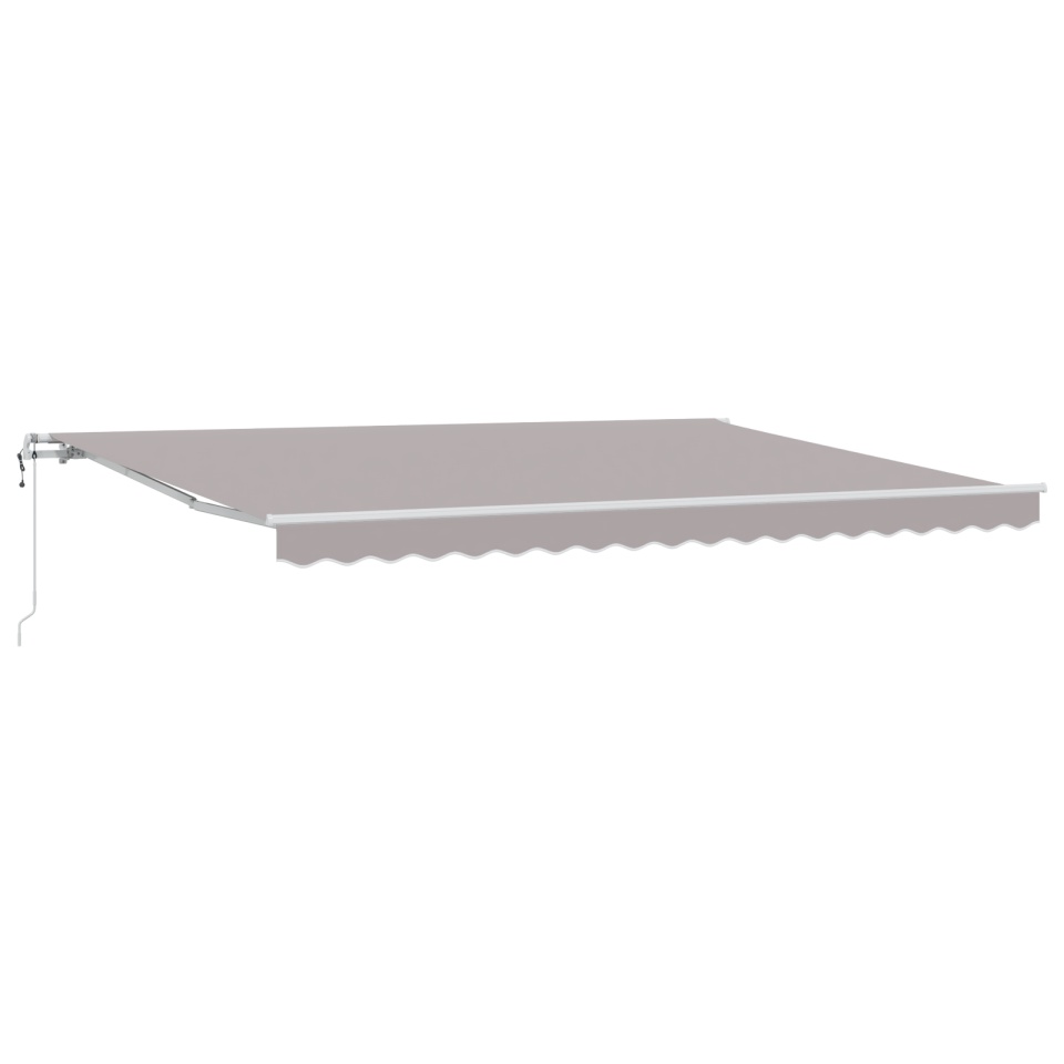 Marchiză retractabilă automată gri deschis 450x300 cm, Material de înlocuire pentru marchiză pentru cadru de 4.5x3 m gri deschis - 1 | YEO