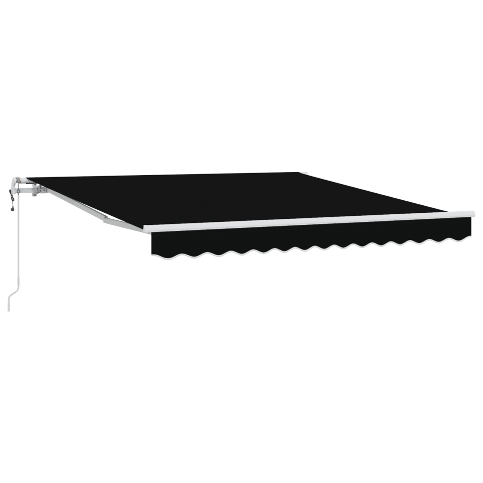 Marchiză retractabilă automată neagră 350x250 cm, Material de înlocuire pentru marchiză de 3,5x2,5 m Cadru negru - 1 | YEO