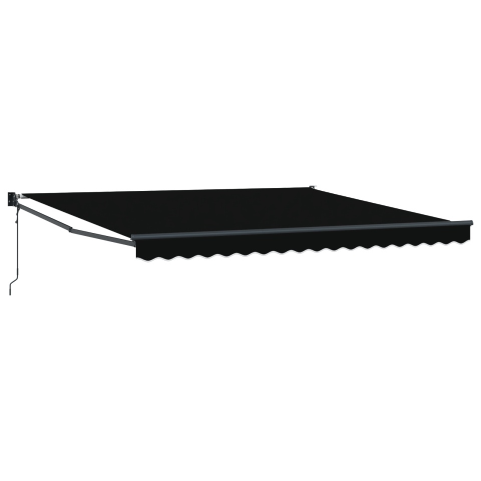 Marchiză retractabilă automată neagră 400x300 cm, Material de schimb pentru marchiză pentru cadru de 4x3 m negru - 1 | YEO