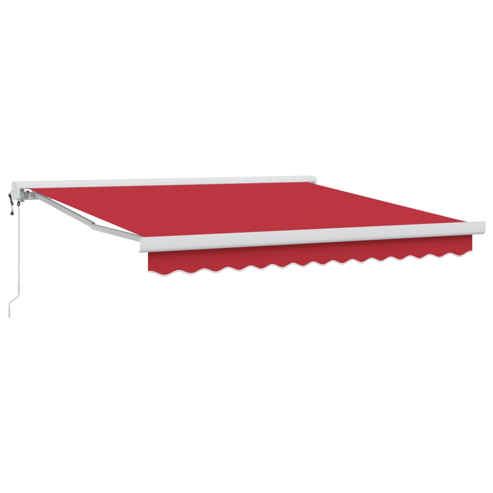 Marchiză retractabilă automată roșie 300x250 cm, Material de înlocuire pentru marchiză de 3x2,5 m cadru roșu - 1 | YEO