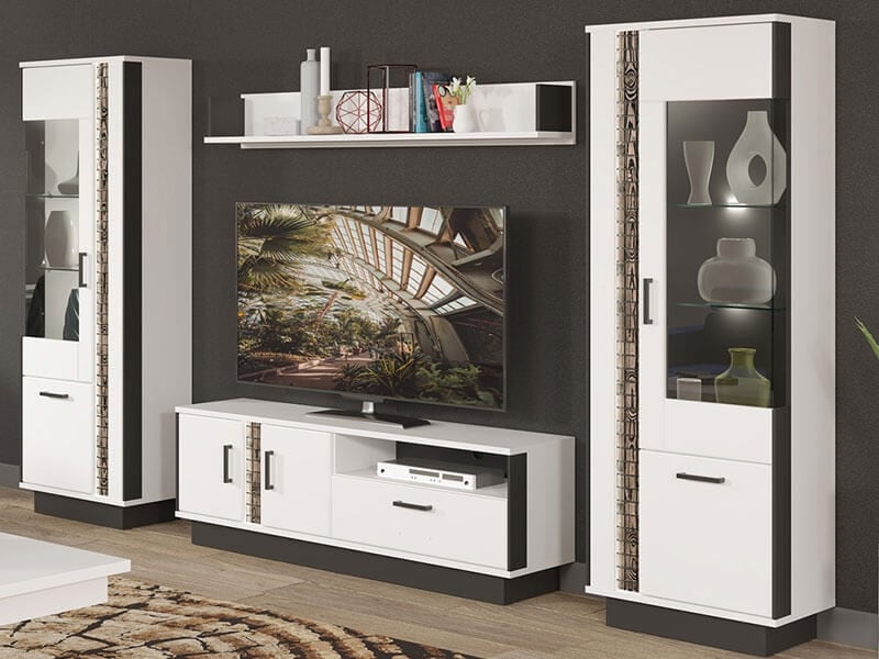 Marco MR01 Tv Stand White/Black - 2 | YEO