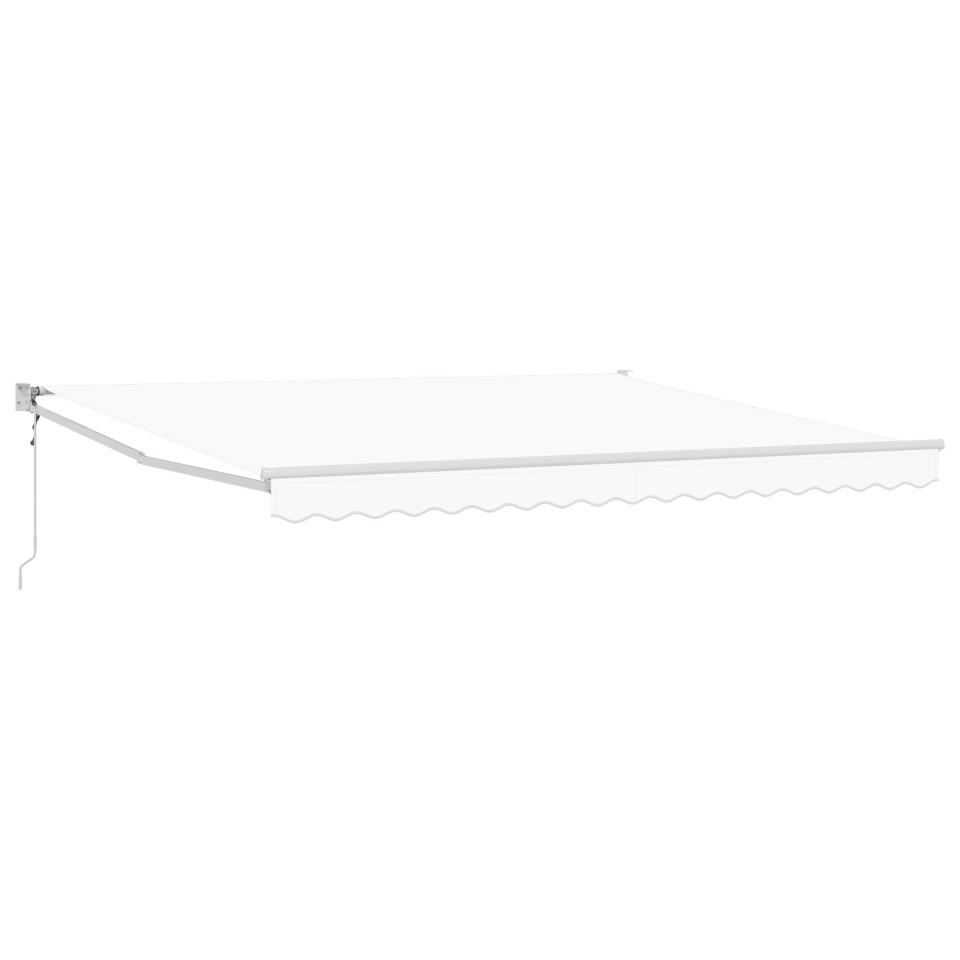 Markiză Retractabilă Automată Alb 400x300 cm, Material de Înlocuire pentru Markiză de 4x3 m Alb - 1 | YEO