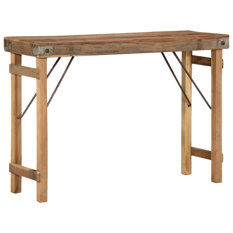 Masă de Consolă 110x35x76 cm Lemn Masiv Recuperat - 1 | YEO