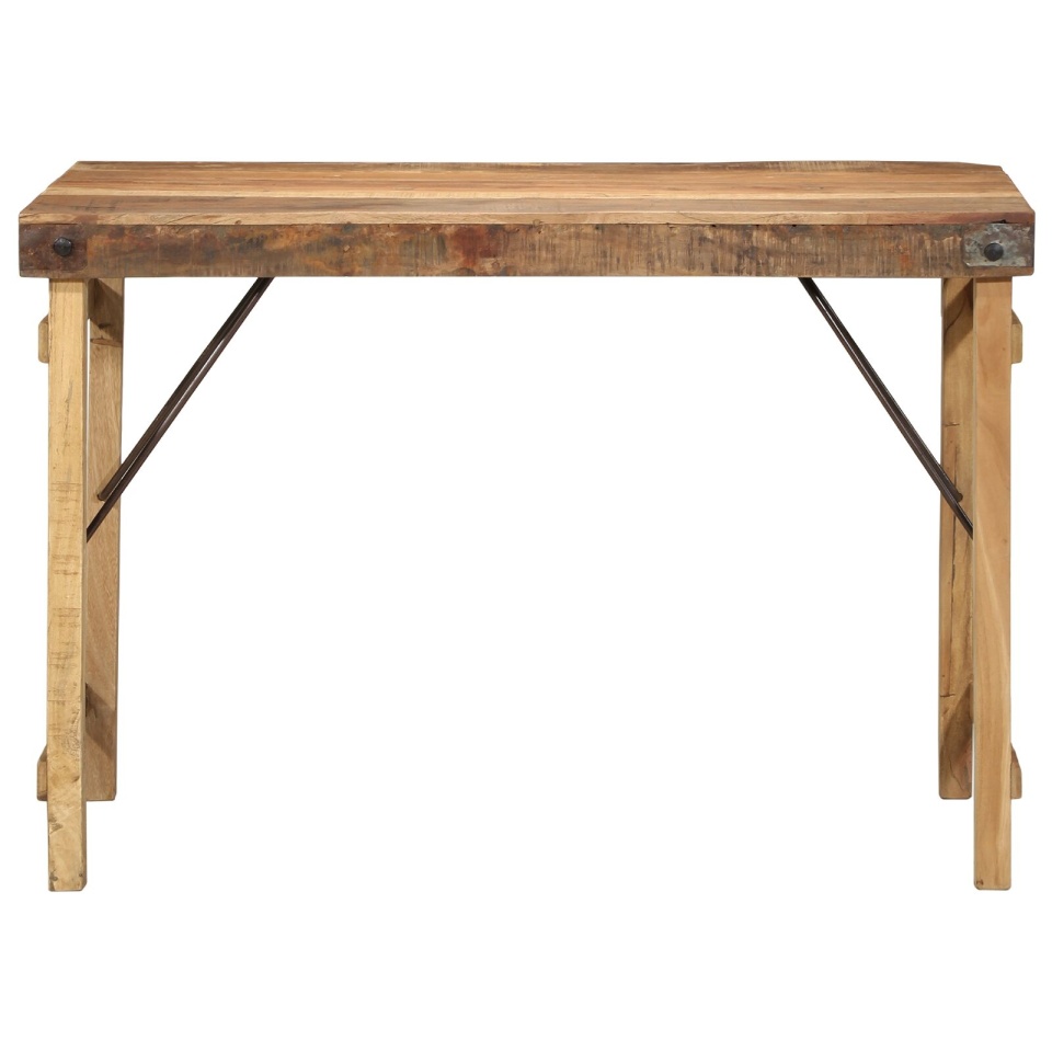 Masă de dining 110x55x76 cm din lemn masiv recuperat - 3 | YEO