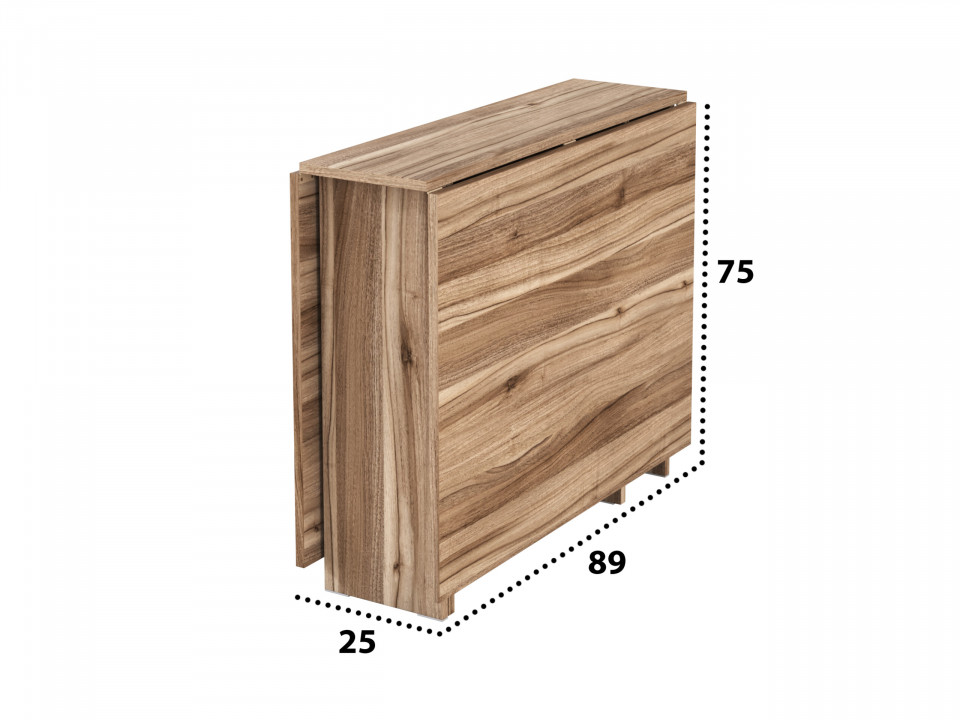 Masa pliabila fold, 161x75x89 cm, nuc - 2 | YEO