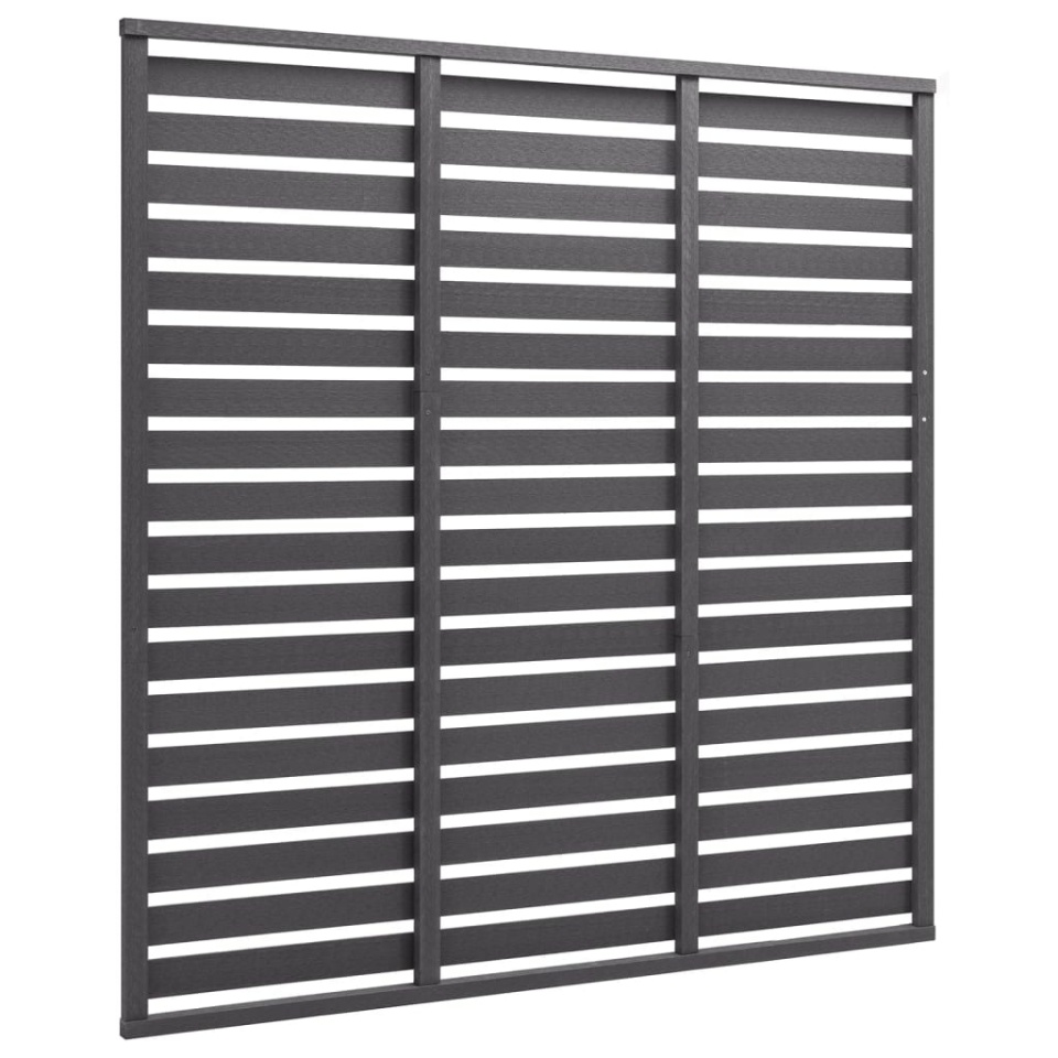 Panou de gard, gri, 180x180 cm, WPC - 1 | YEO