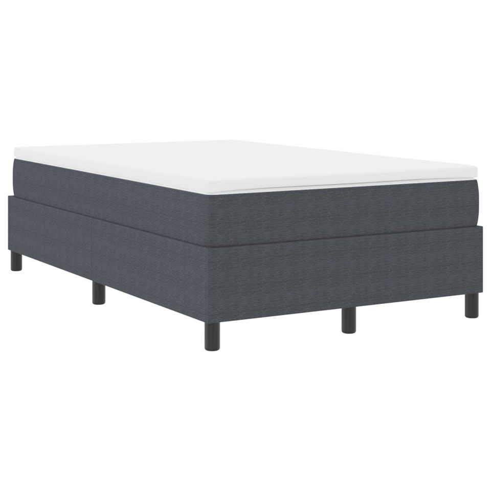 Pat Box Spring Gri Închis 120x200 cm din țesătură de corduroy - 1 | YEO