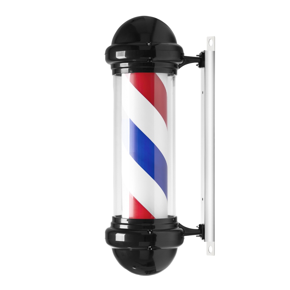 Plafoniera iluminata barber shop BB-02 neagra, mare