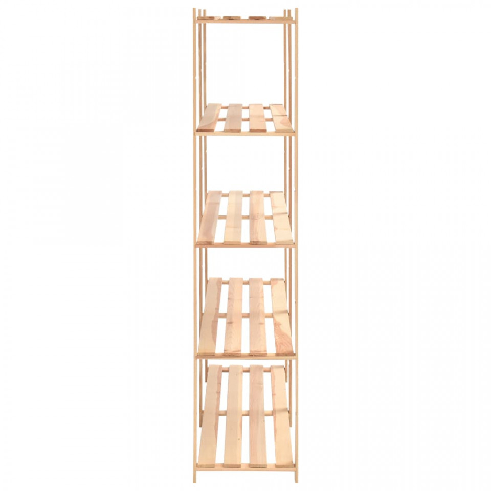 Raft depozitare 5 niveluri, 170x38x170 cm, pin masiv, 500 kg - 3 | YEO