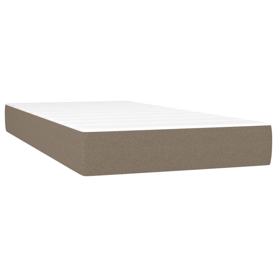Saltea de pat cu arcuri, gri taupe, 100x200x20 cm, textil - 1 | YEO