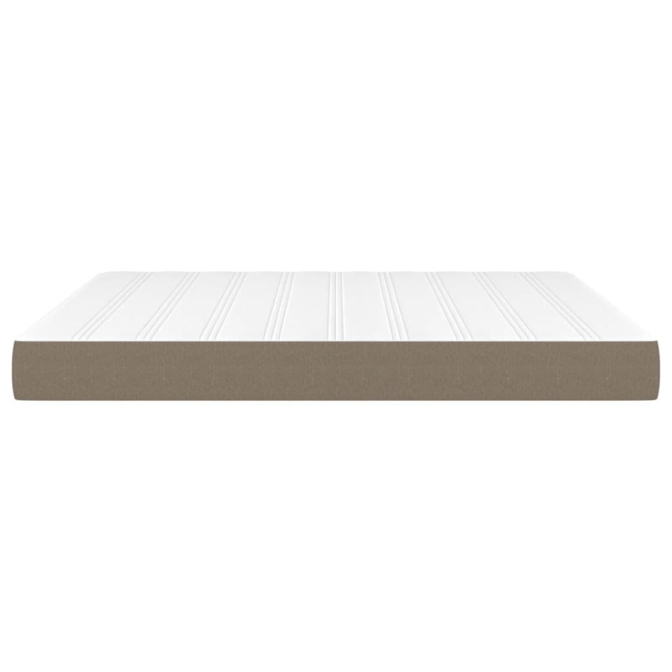 Saltea de pat cu arcuri, gri taupe, 160x200x20 cm, textil - 3 | YEO