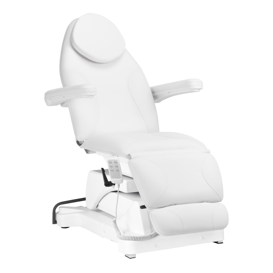 Scaun electric de frumusete Sillon Basic 3 motoare. alb pivotant