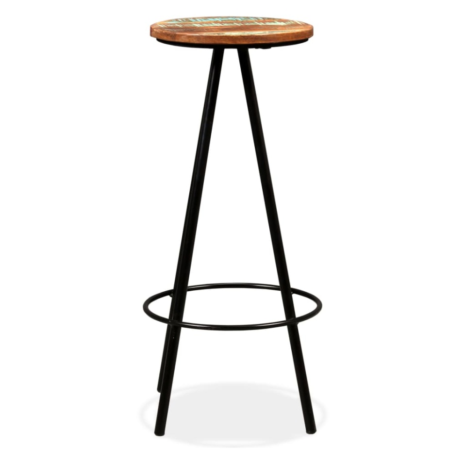 Scaune de bar, 4 buc., lemn masiv reciclat - 1 | YEO