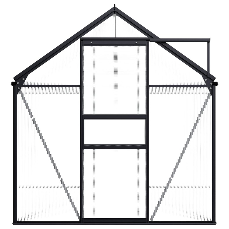 Seră, antracit, 7,03 m², aluminiu - 1 | YEO