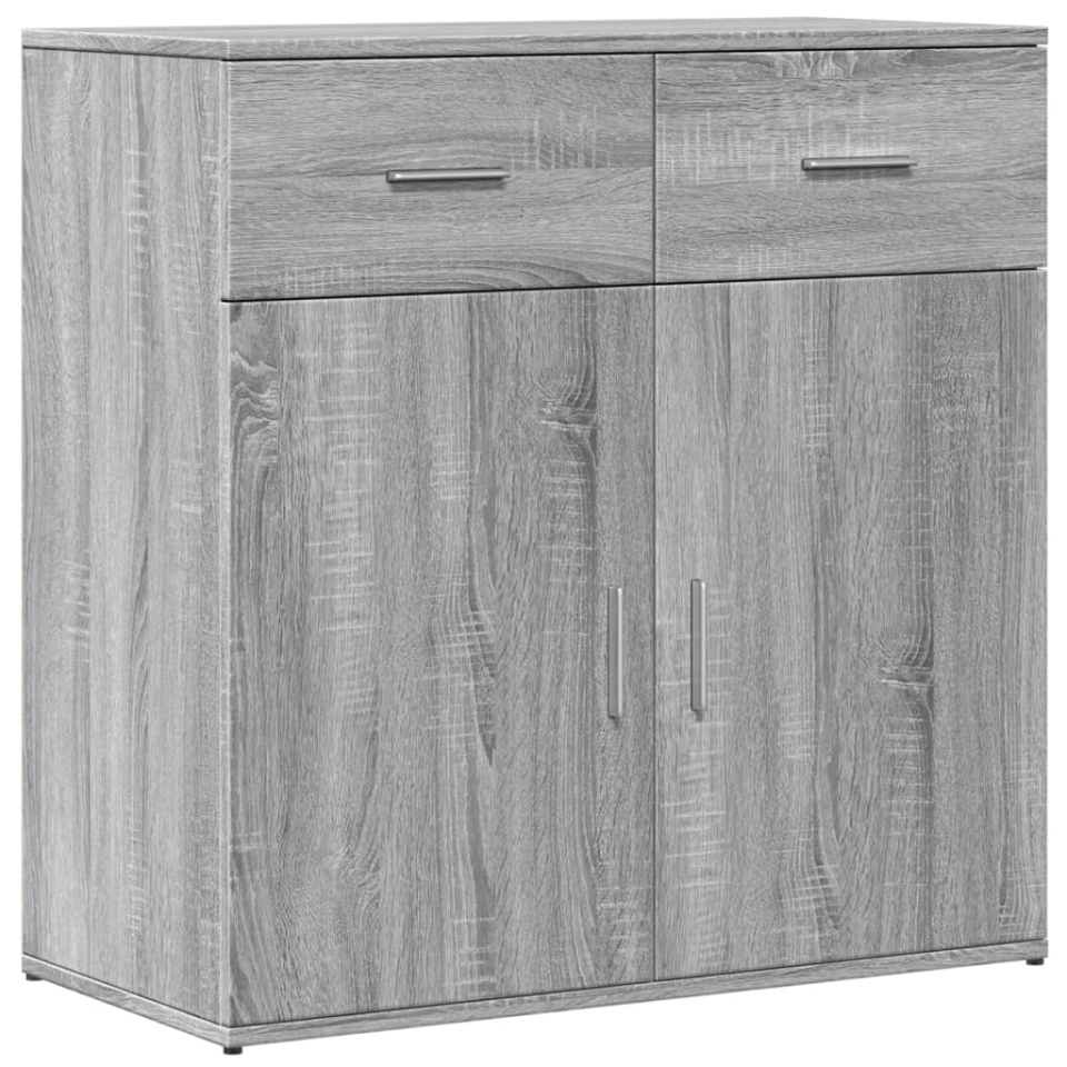 Servantă, gri sonoma, 79x38x80 cm, lemn compozit - 1 | YEO