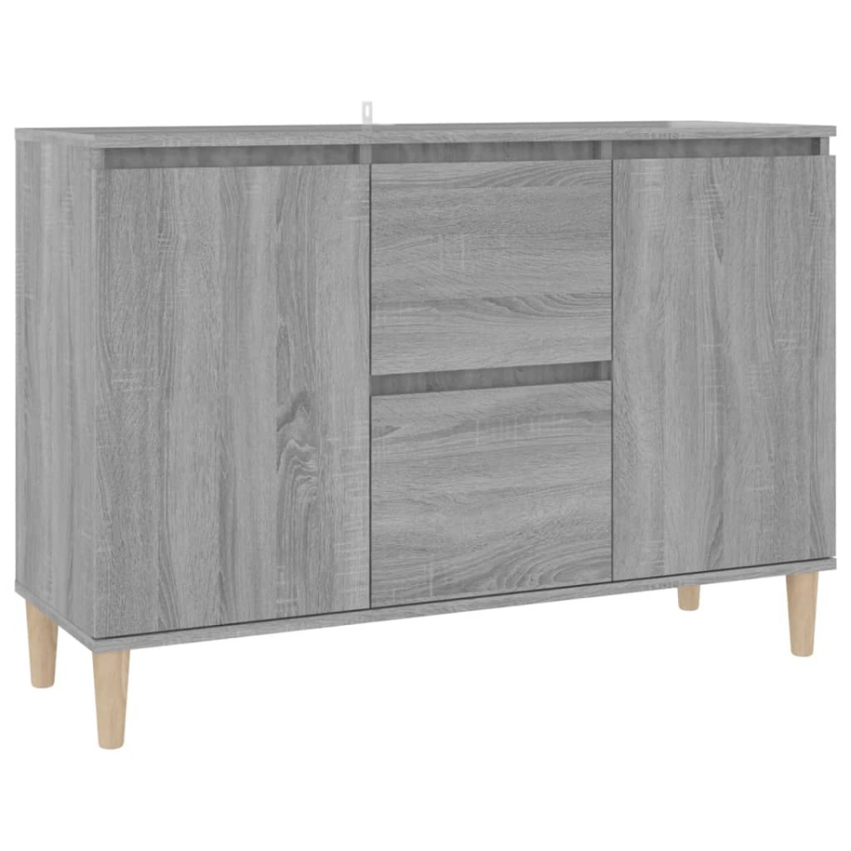 Servantă, sonoma gri, 101x35x70 cm, lemn prelucrat - 1 | YEO