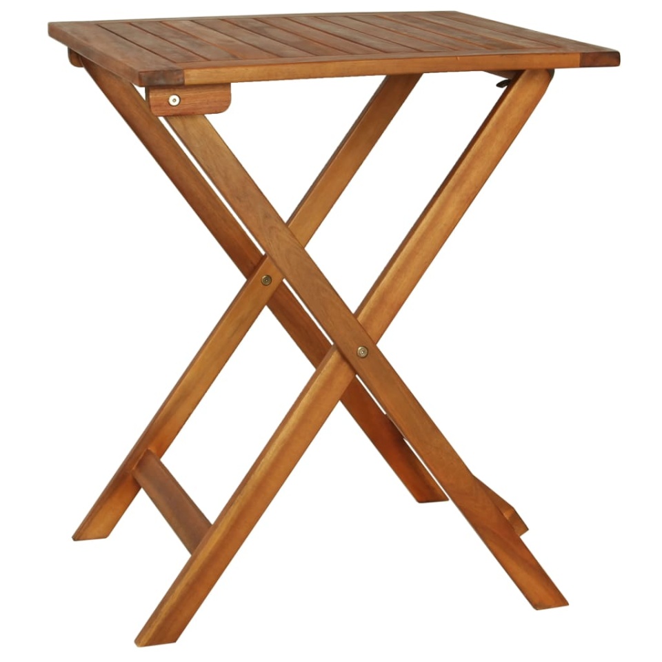 Set bistro pliabil cu perne, 3 piese, lemn masiv de acacia - 1 | YEO