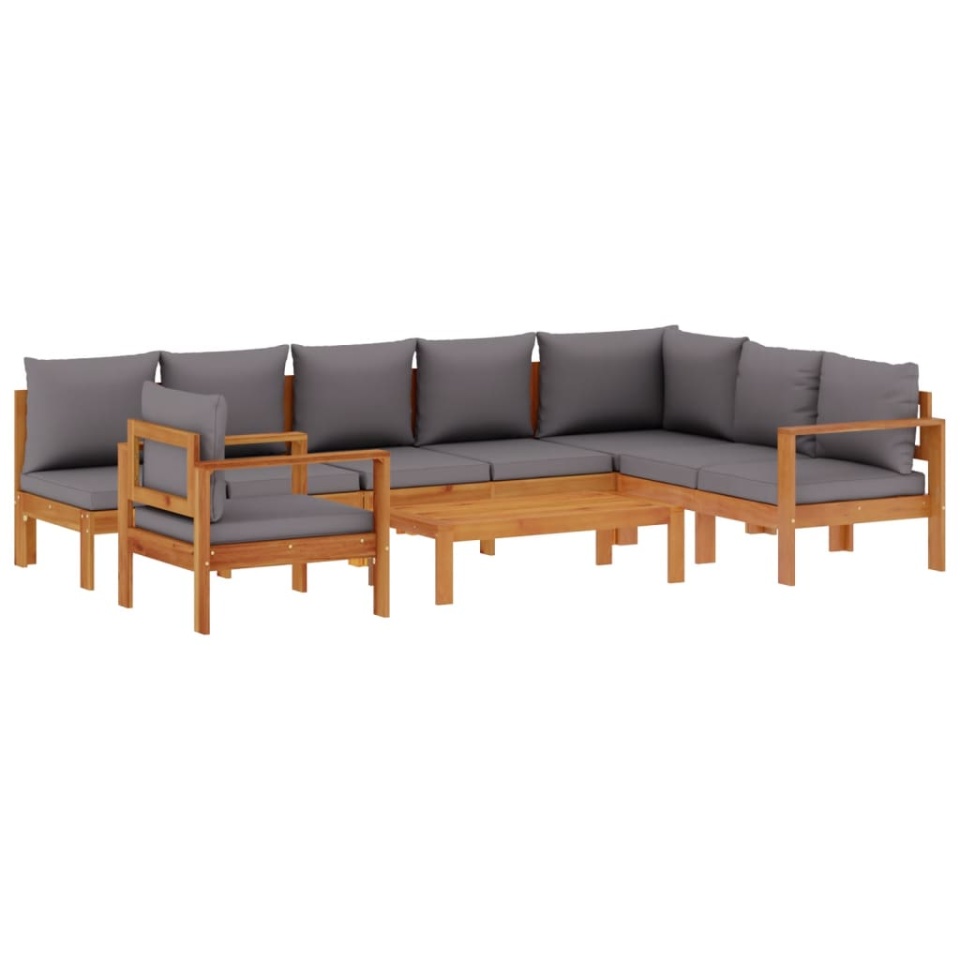 Set de canapele grădină cu perne, 6 piese, lemn masiv acacia - 1 | YEO