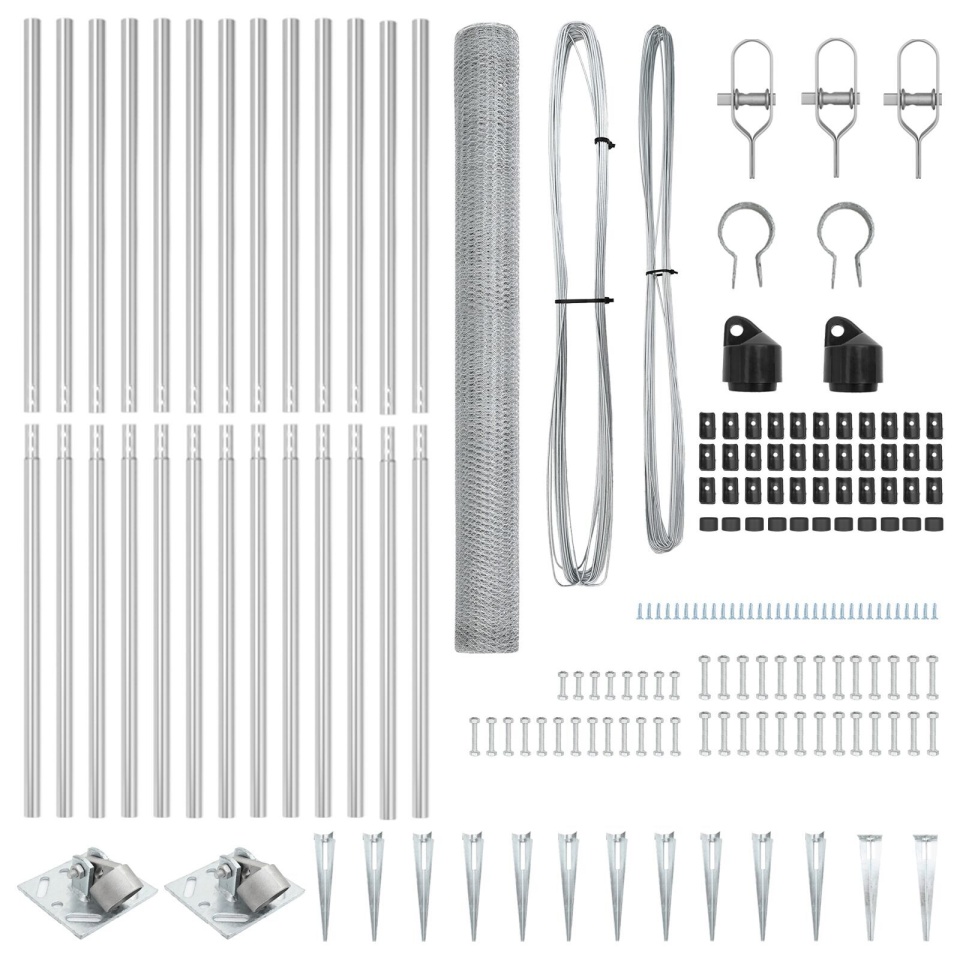Set de gard Set de 2 Oțel galvanizat 25 x 1.5 m Durabil - 3 | YEO