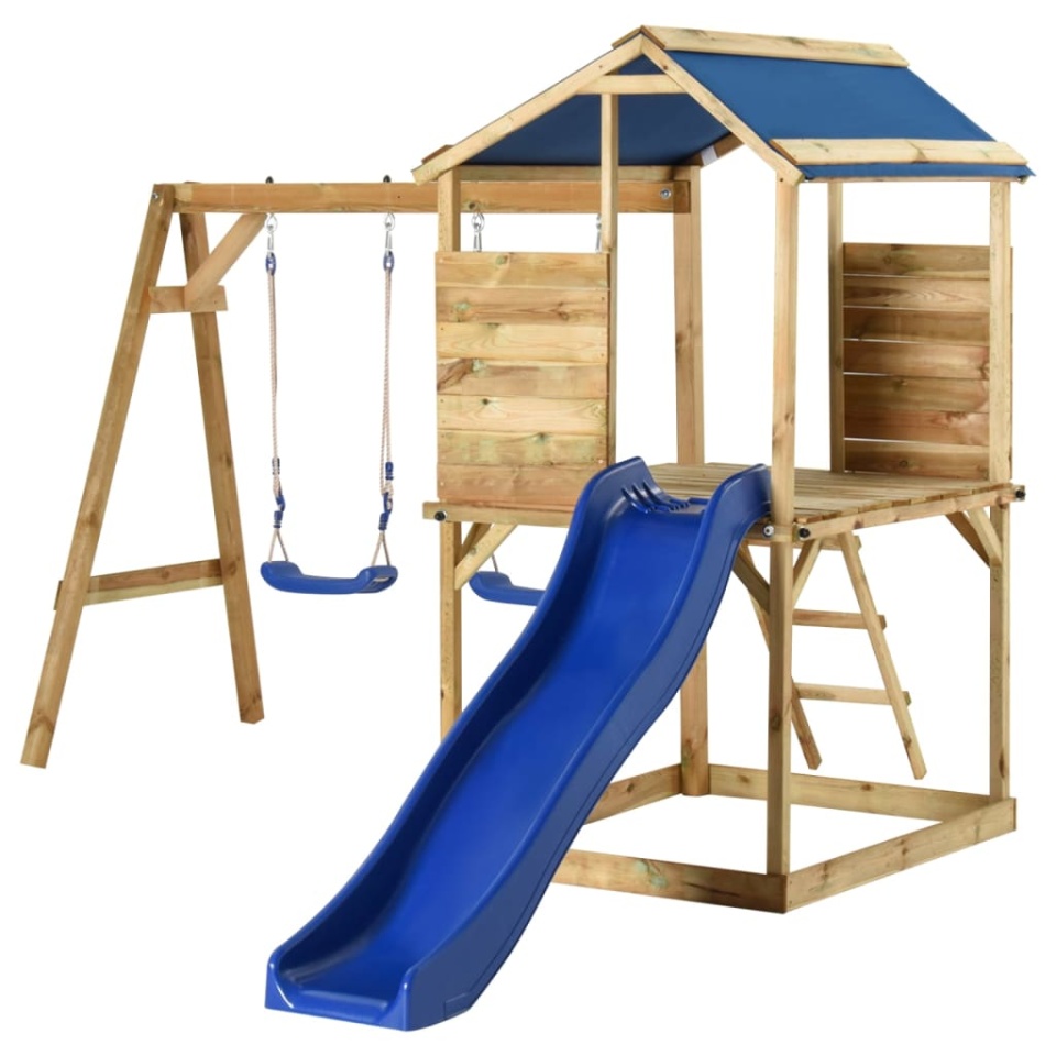 Set de joacă pentru exterior, lemn de pin impregnat - 2 | YEO