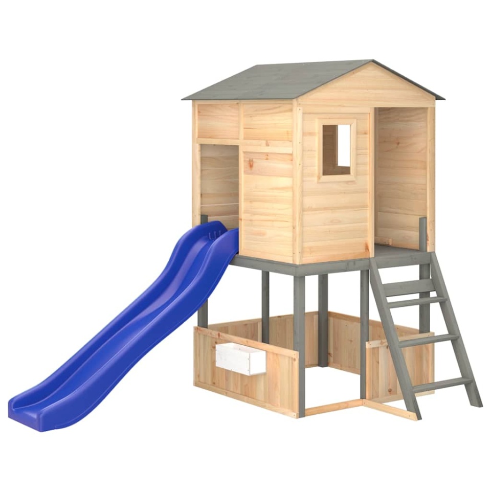 Set de joacă pentru exterior, lemn masiv de brad - 1 | YEO