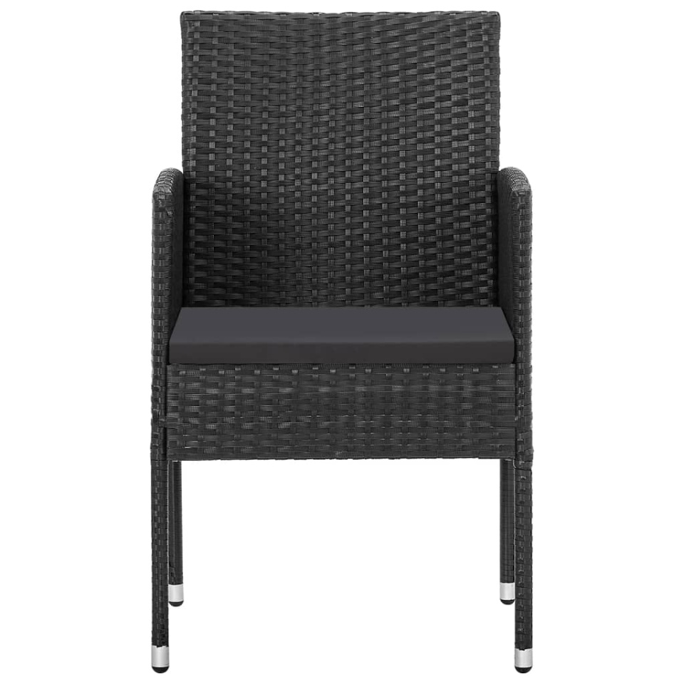 Set de servit masa pentru grădină, 5 piese, negru - 3 | YEO