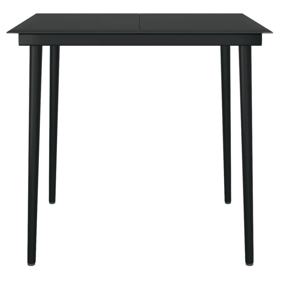 Set de servit masa pentru grădină, 5 piese, negru - 3 | YEO