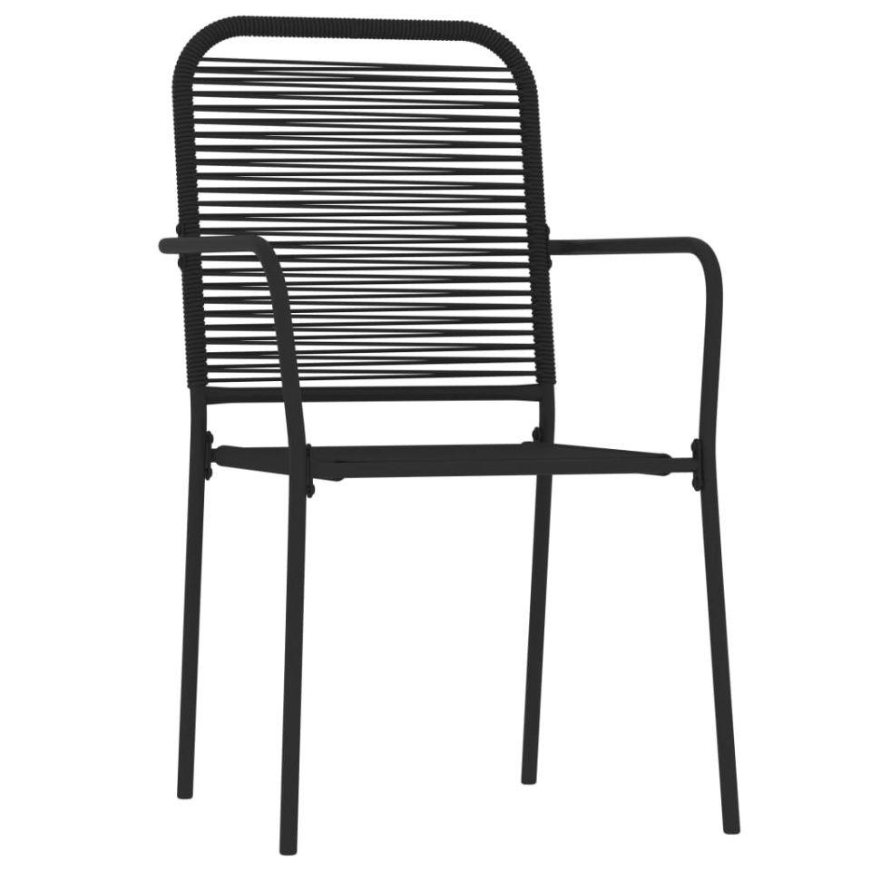 Set de servit masa pentru grădină, 5 piese, negru - 2 | YEO