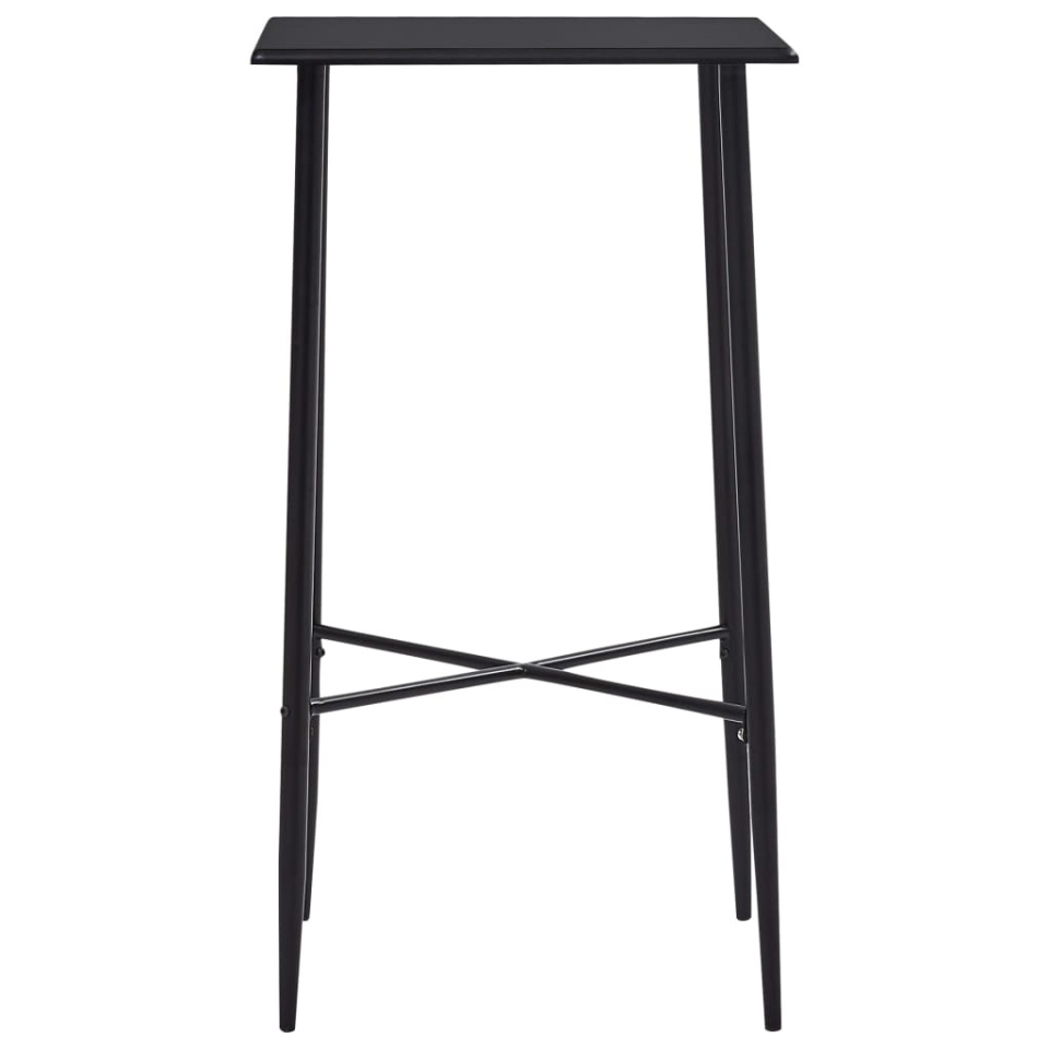 Set mobilier de bar, 5 piese, negru, plastic - 2 | YEO