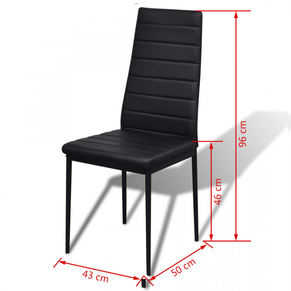 Set mobilier de bucătărie, cinci piese, negru