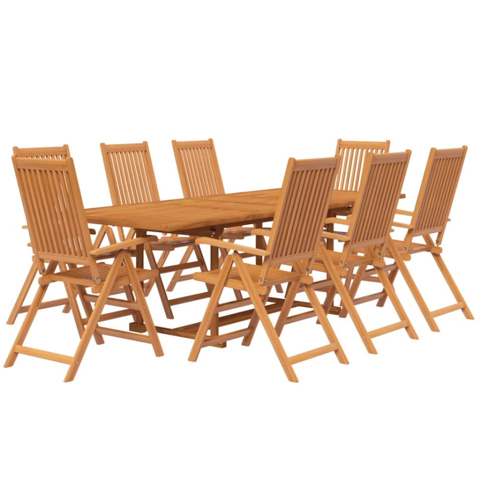 Set mobilier de grădină, 9 piese, lemn masiv de acacia - 2 | YEO