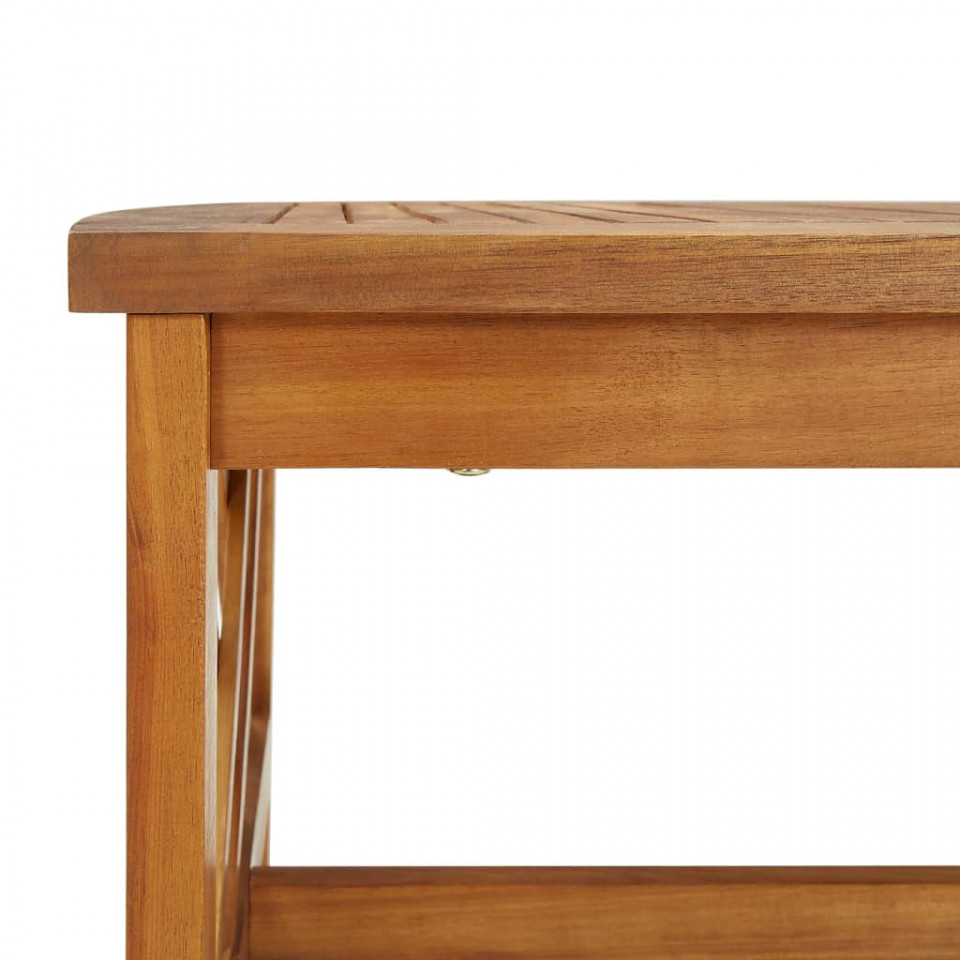 Set mobilier grădină cu perne, 4 piese, lemn masiv de acacia - 3 | YEO