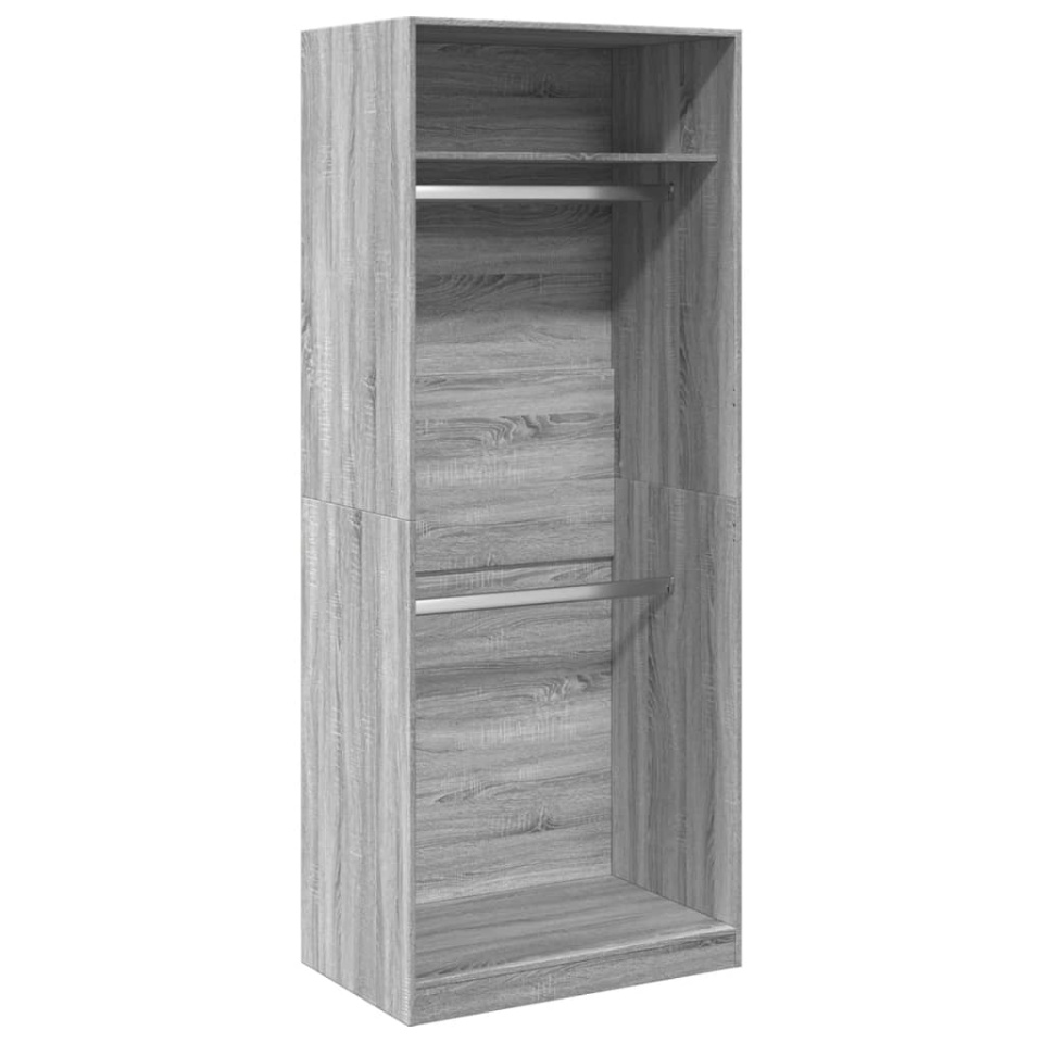 Șifonier, gri sonoma, 80x50x200 cm, lemn prelucrat - 1 | YEO