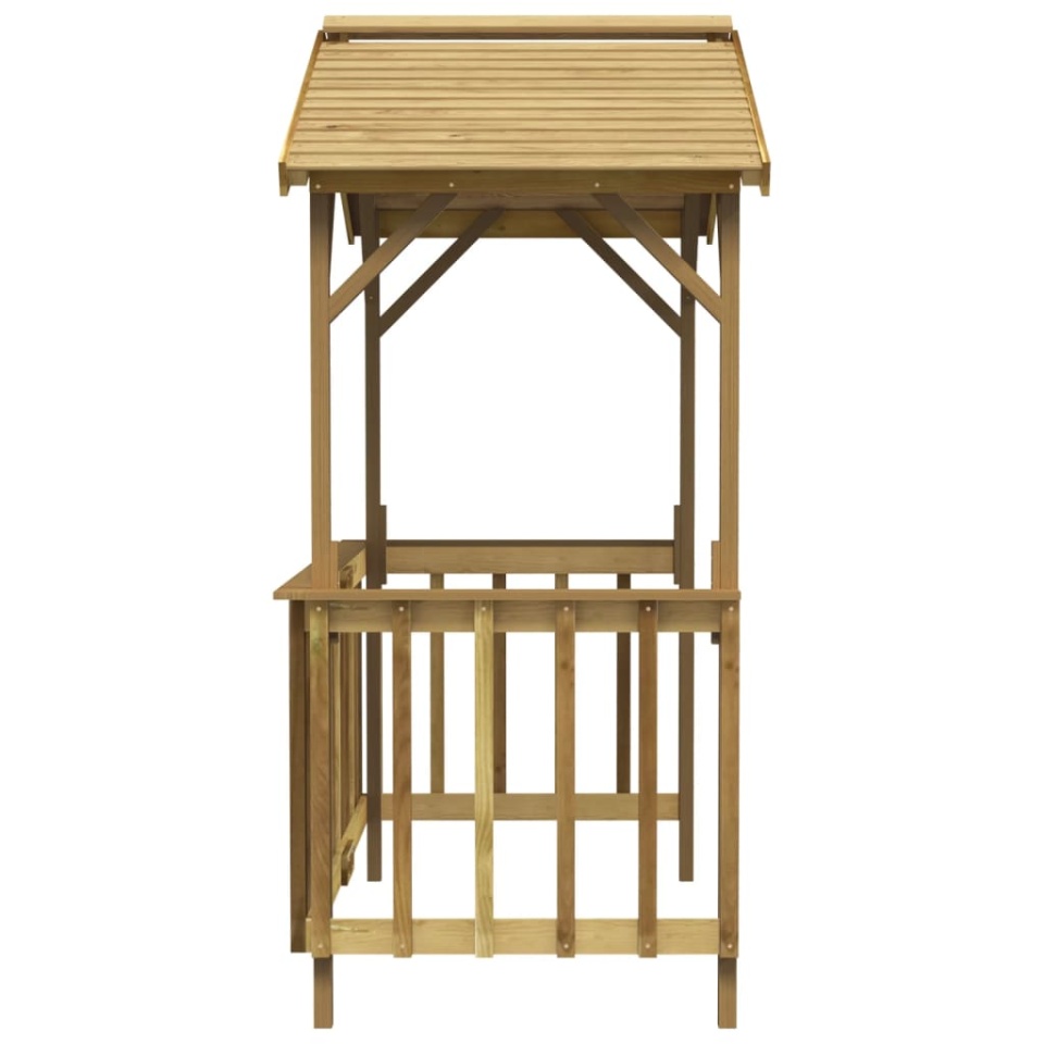 Șopron pentru grătar, 163,5x93x210 cm, lemn de pin tratat - 3 | YEO