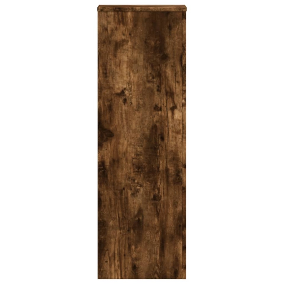 Suporturi de plante 2 buc. stejar fumuriu 33x33x100 cm lemn - 3 | YEO
