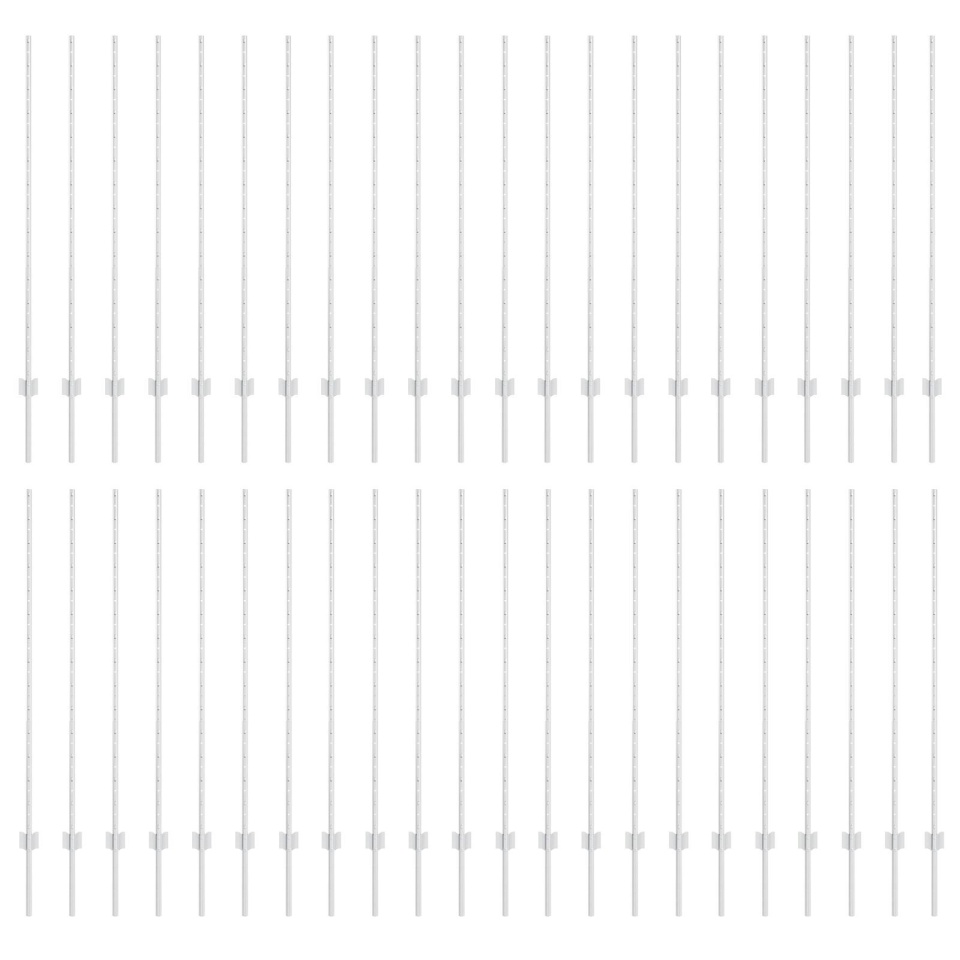 88 pcs Stâlpi de Gard Argintii U-Channel de 180 cm - 1 | YEO
