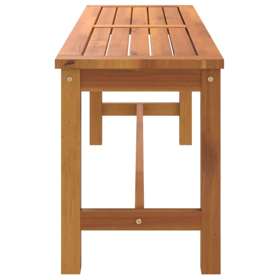 Bancă de grădină, 110x35x45 cm, lemn masiv de acacia - 3 | YEO