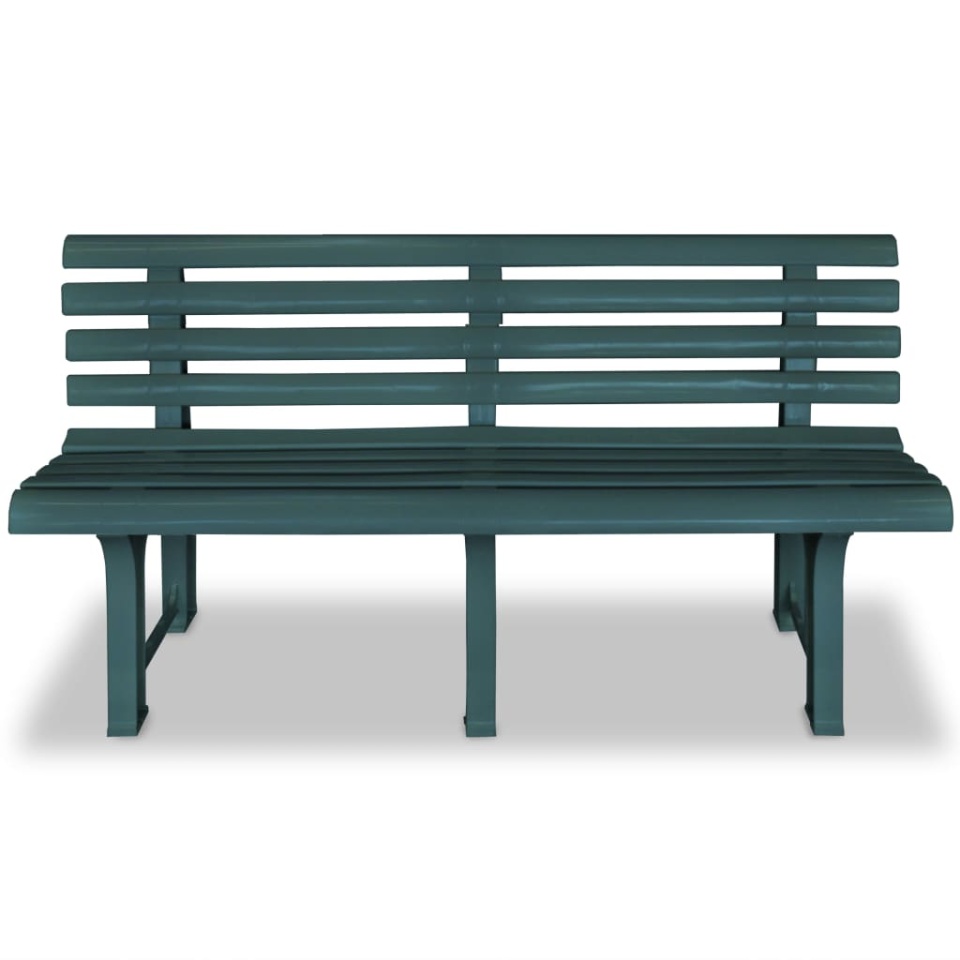 Bancă de grădină, verde, 145,5 cm, plastic - 1 | YEO