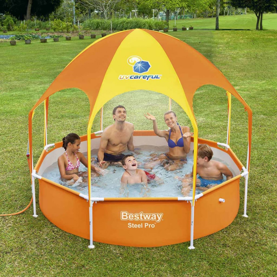 Bestway Piscină supraterană copii Steel Pro, protecție UV, 244x51 cm - 2 | YEO