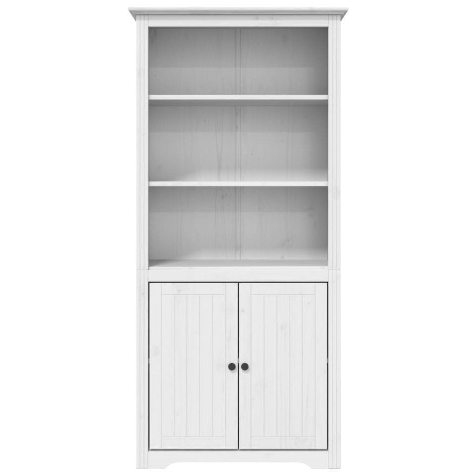 Bibliotecă BODO, alb, 82x40x173 cm, lemn masiv de pin - 2 | YEO
