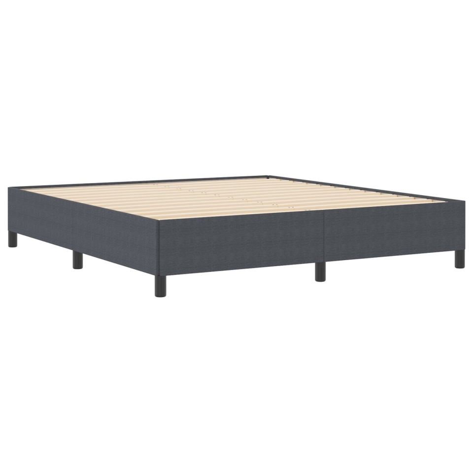 Cadru de Pat Gri Închis 180x200 cm din Material Cordon - 2 | YEO