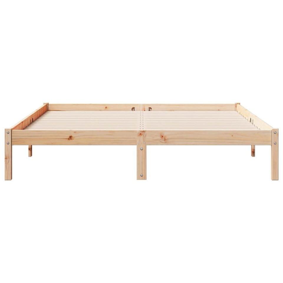 Cadru pat foarte lung fără saltea, 140x220 cm, lemn masiv pin - 3 | YEO