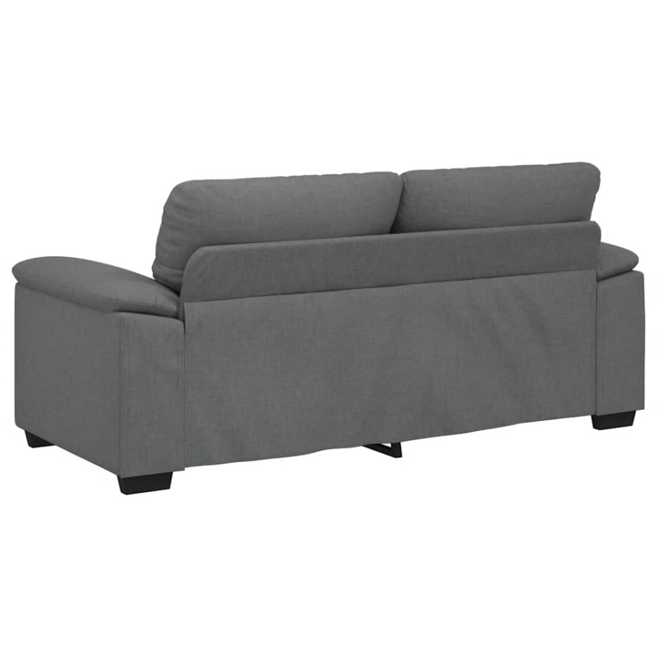 Canapea cu 2 locuri, țesătură gri închis, 140 cm - 4 | YEO