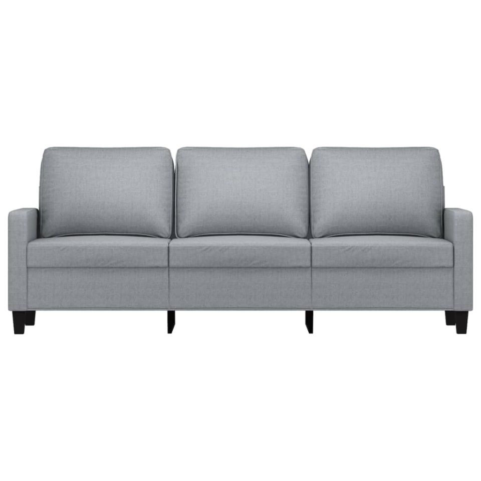 Canapea cu 3 locuri, gri deschis, material 180CM textil - 2 | YEO
