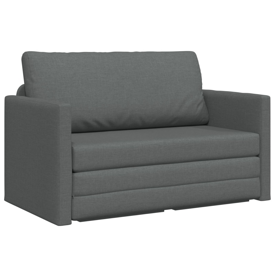 Canapea pat 2 în 1 gri închis 124x71x78 cm material textil - 1 | YEO